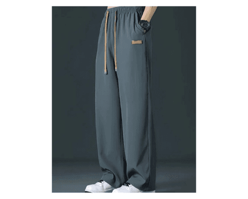 Elastic waist silky pant